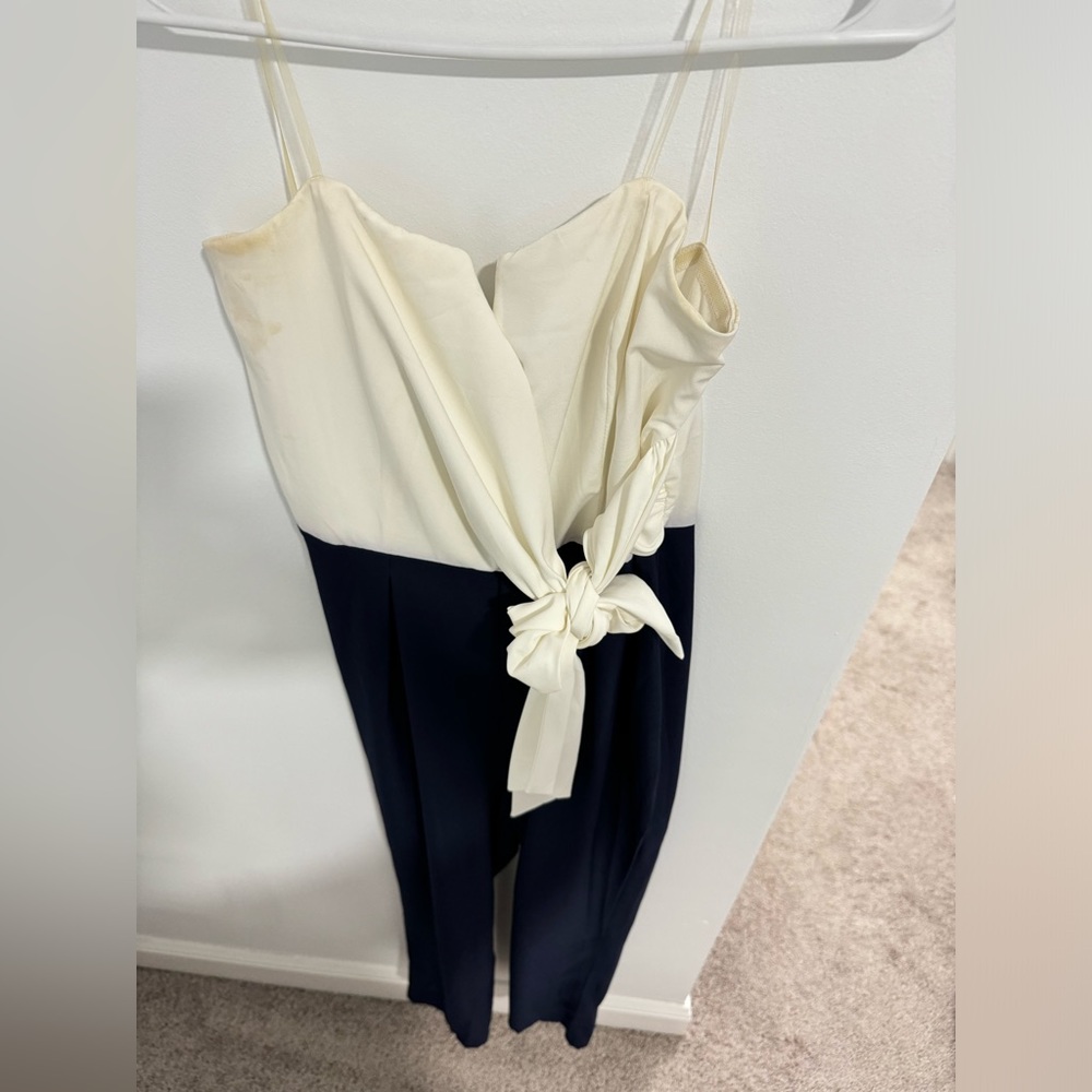 Navy & White Jumpsuit - Picture 3 of 7